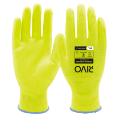 RIVO RRVGLGPPU1 General Purpose Glove PU Dip - Yellow